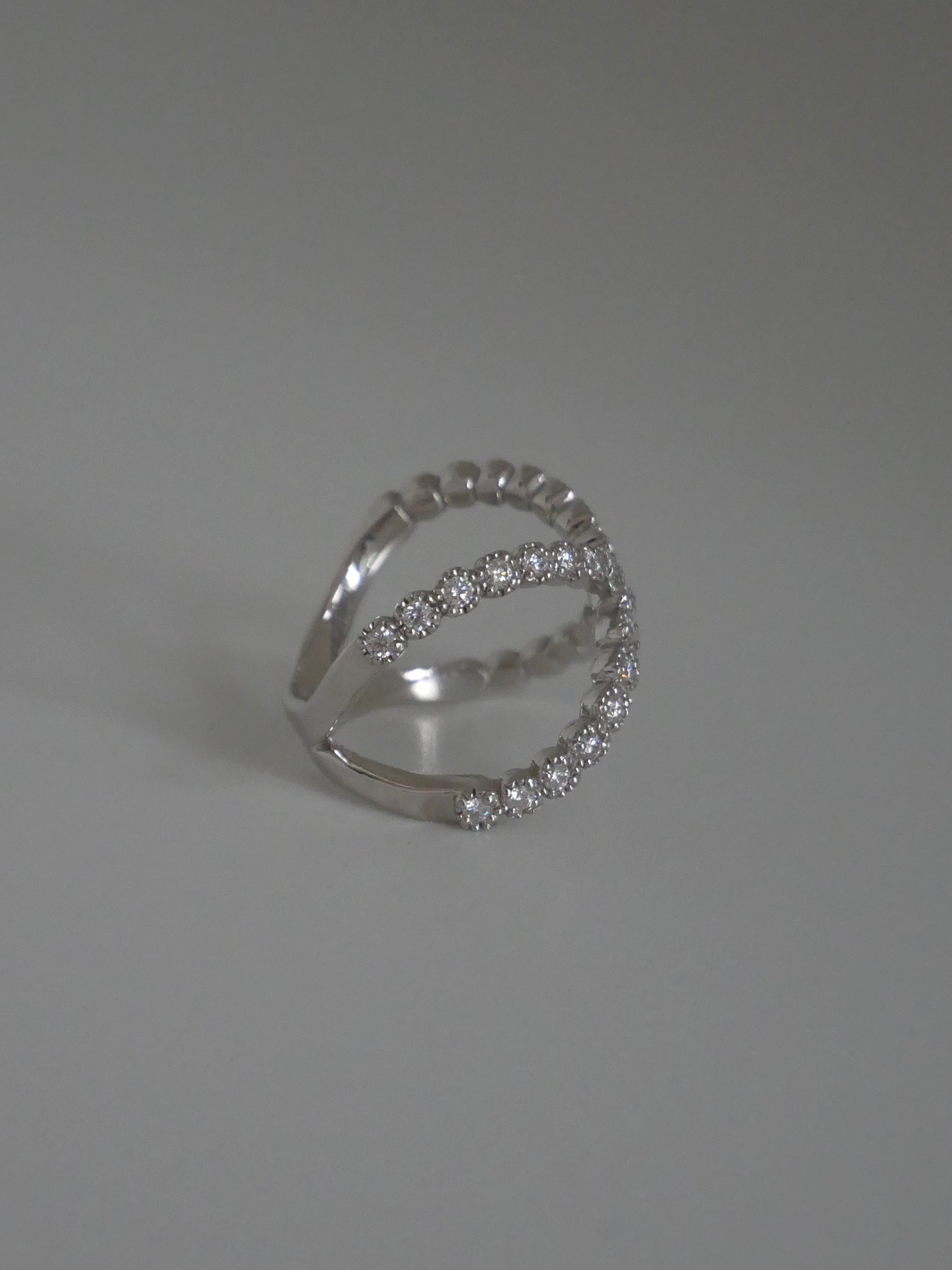 クロスリング32 (モアサナイト)