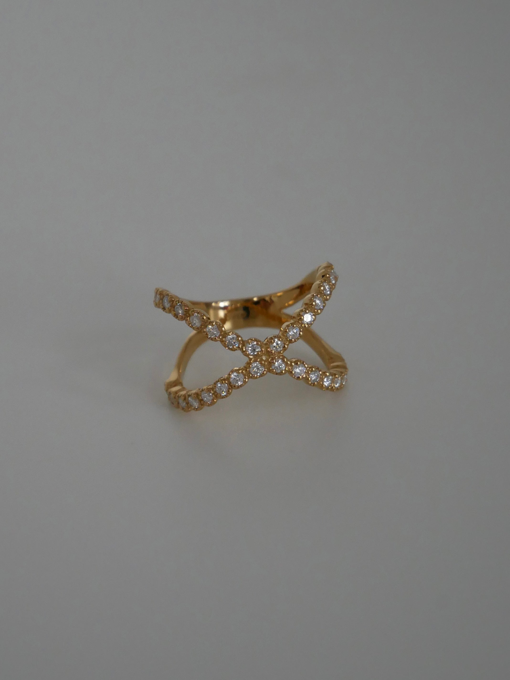 クロスリング32 (モアサナイト)