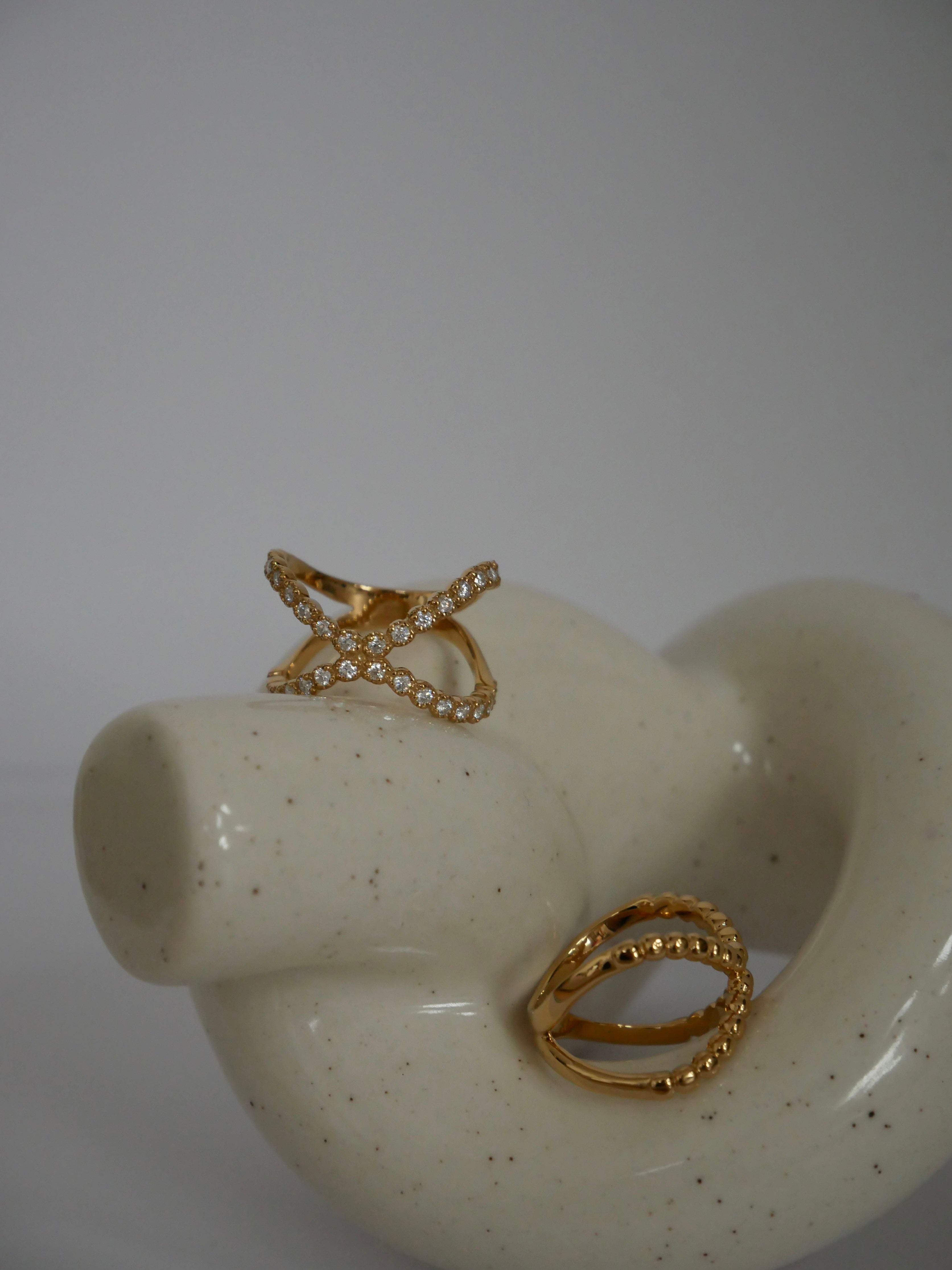 クロスリング32 (モアサナイト)